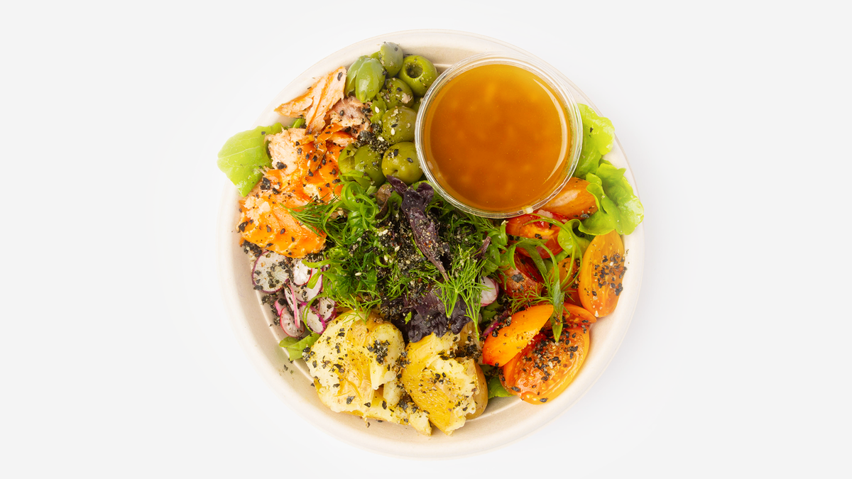 Lightly Smoked Salmon Salad