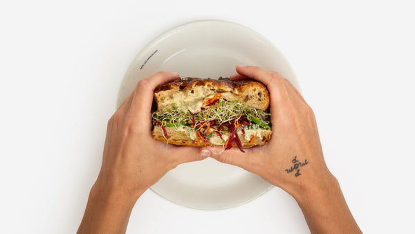 Sprouty Focaccia Sandwich