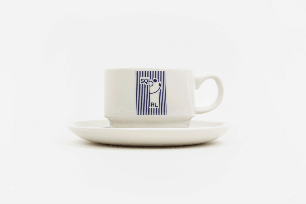 7oz coffee mug Sqirl 7oz Coffee Cup With Saucer